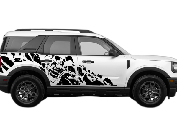 Nightmare side graphics decals graphics compatible with Ford Bronco Sport