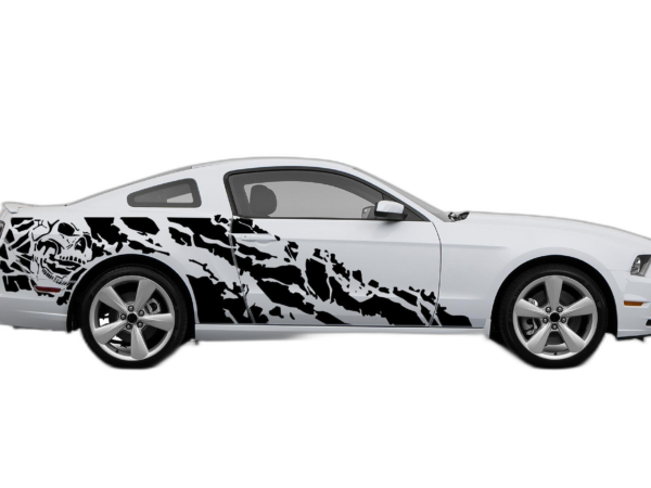 Nightmare Side Graphics, Decals for Ford Mustang 2010-2014