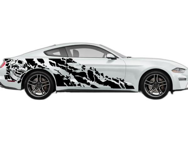 Nightmare Side Graphics, Decals for Ford Mustang 2015-2023