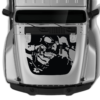Nightmare style hood graphics decals compatible with Jeep Gladiator JT