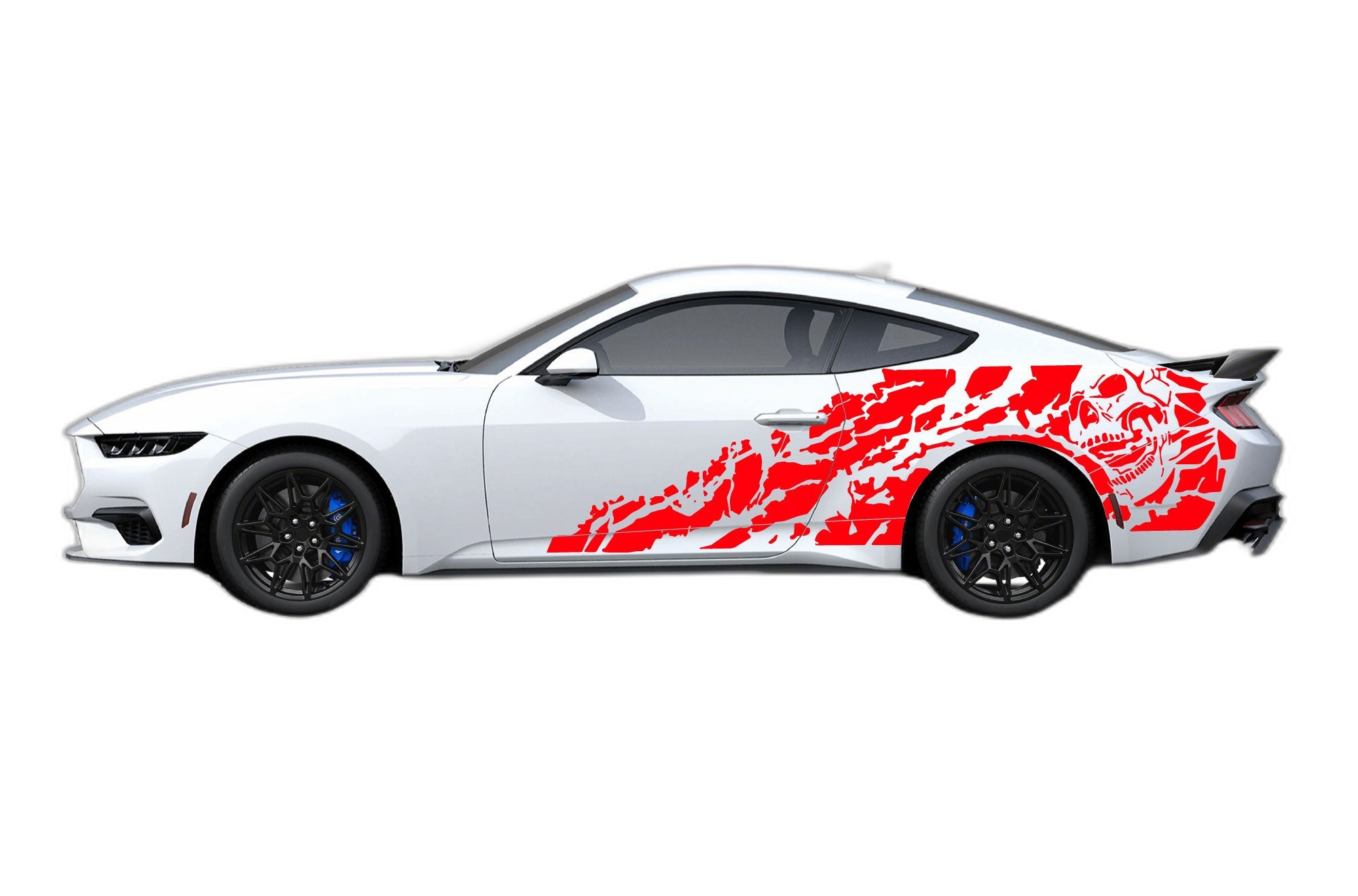 Nightmare graphics side decals compatible with Ford Mustang - Image 2