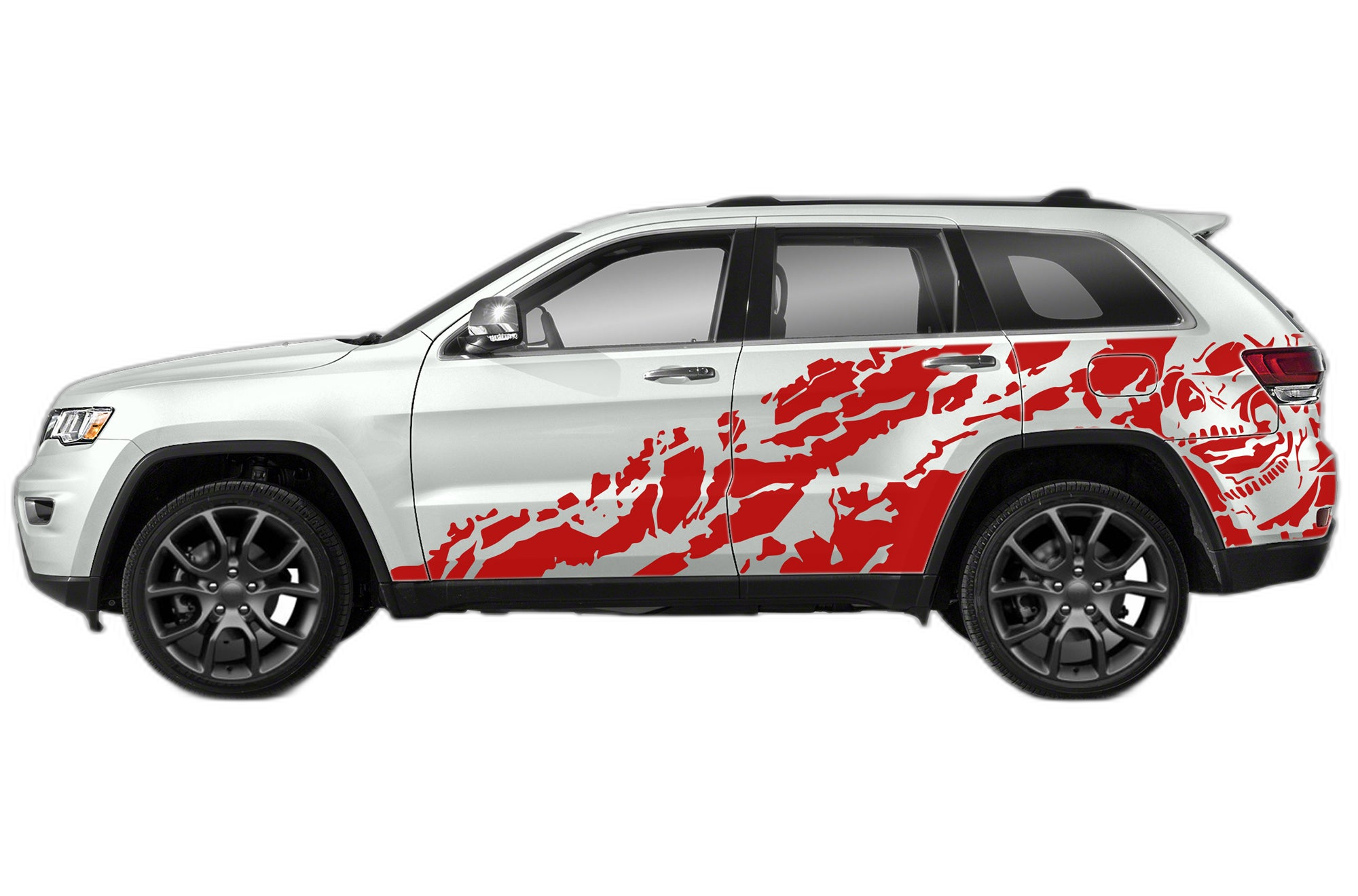 Nightmare shredded side graphics decals compatible with Jeep Grand Cherokee 2011-2021 - Image 2
