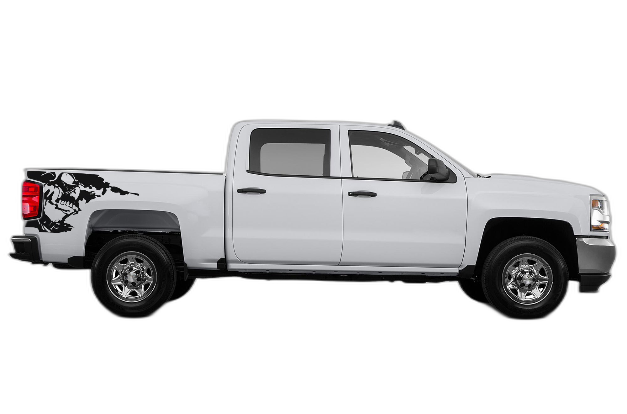 Nightmare Side Bed Decals Graphics for Chevrolet Silverado 2014-2018 - Image 2