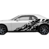 Nightmare side graphics, decals compatible with Dodge Challenger