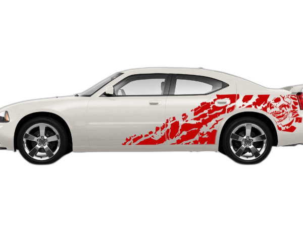 Nightmare side graphics, decals compatible with Dodge Charger 2006-2010