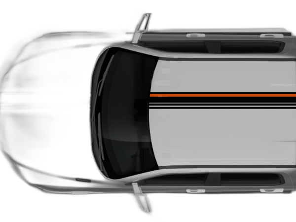 Offset stripe line decals graphics compatible with Dodge Ram 2009-2018