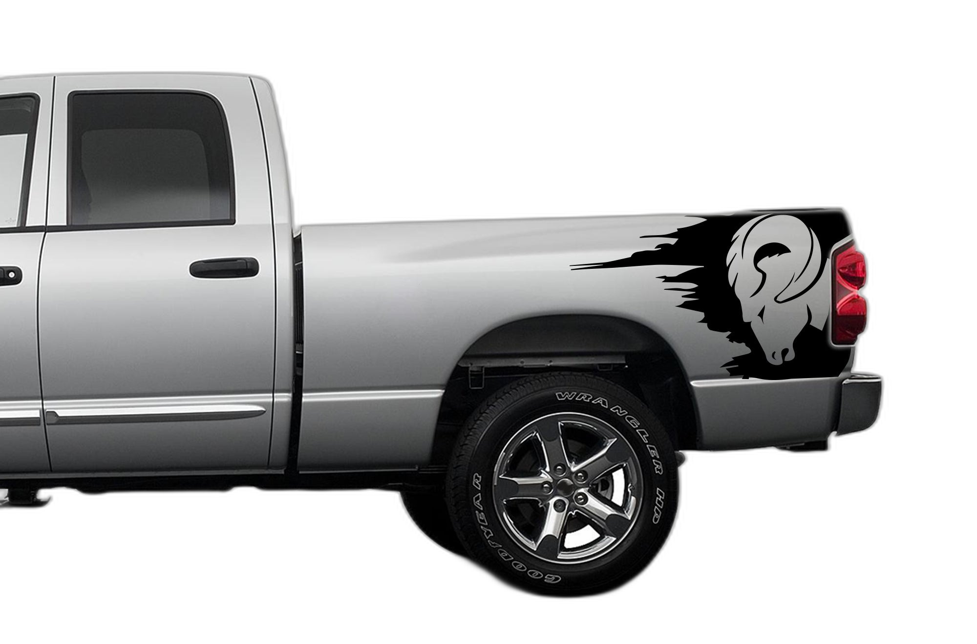 Ram side bed decals graphics compatible with Dodge Ram 2002-2008