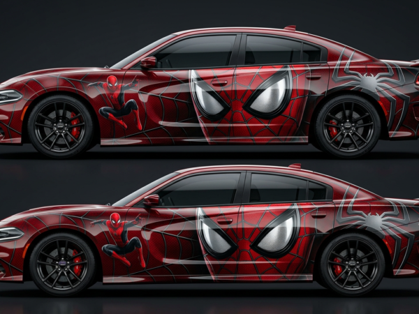 🔴🕷️ Red Alert Spider-Man Car Wrap