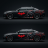 🦇 Red Bat-Signal Car Wrap - The Dark Knight Rises