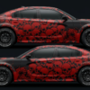 💀 Red Skull Pattern Truck Wrap - Command the Road