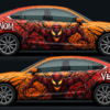 🔥 Red Venom Monster Car Wrap - Unleash the Horde