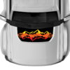 Retro mountain print hood graphics decals compatible with Ford Bronco