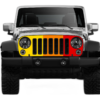Retro print grille graphics decals compatible with Jeep Wrangler JK