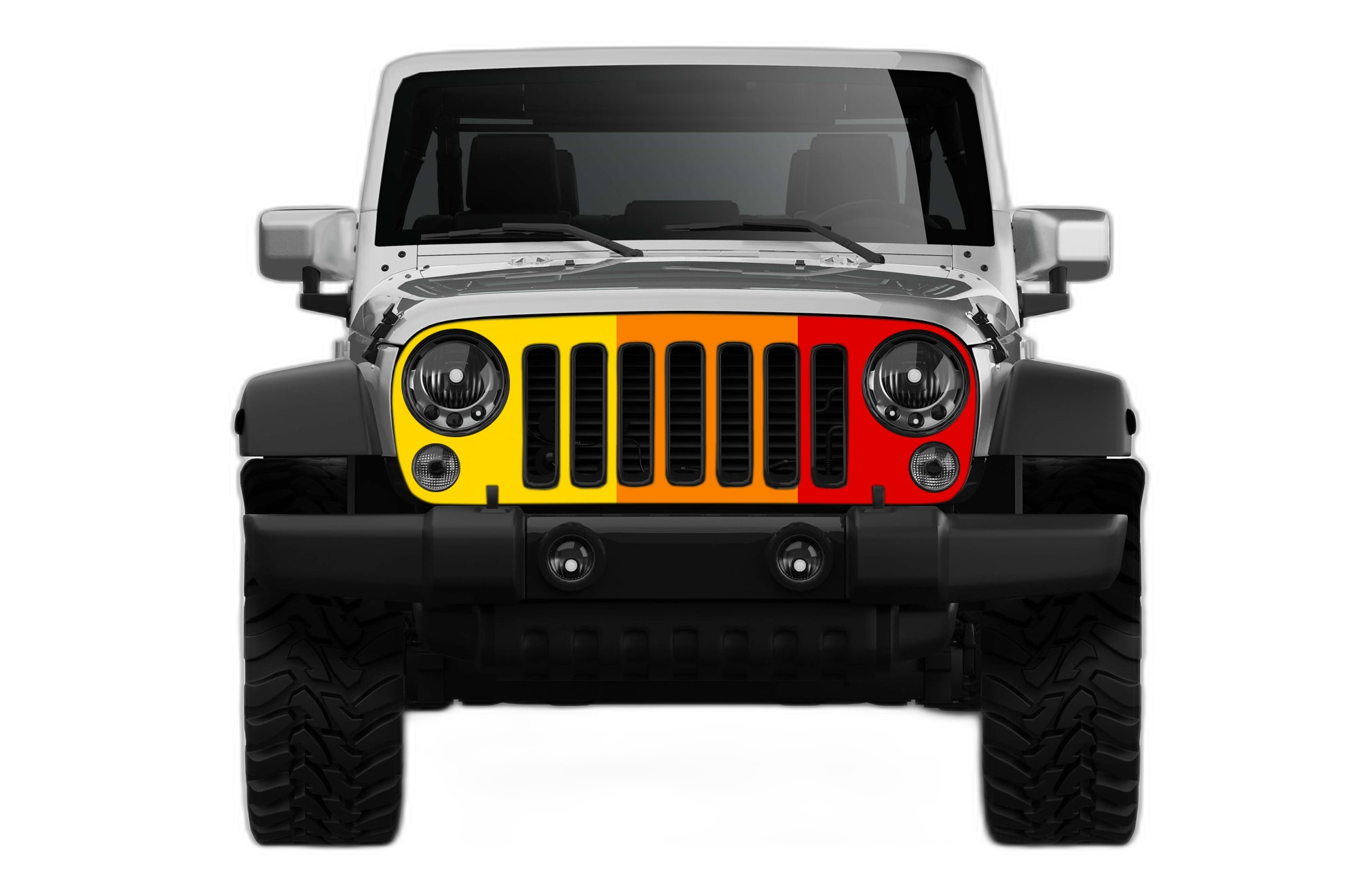 Retro Print Grille Graphics for Jeep Wrangler JK