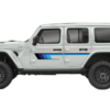 Retro series side graphics decals compatible with Jeep Wrangler JL