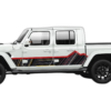 Retro side panel graphics decals compatible with Jeep Gladiator JT