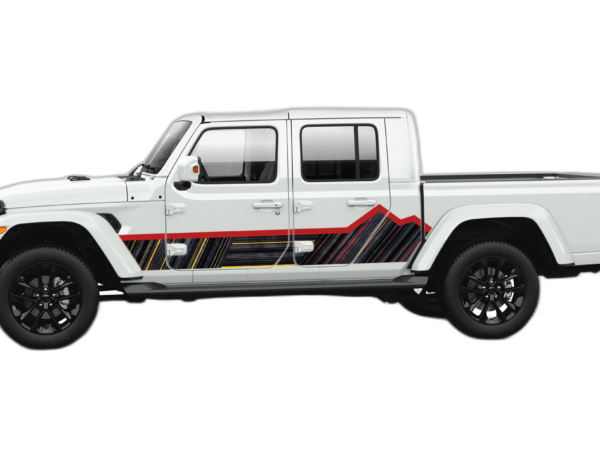 Retro side panel graphics decals compatible with Jeep Gladiator JT