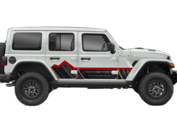 Retro Side Panel Graphics for Jeep Wrangler JL