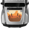 Retro style desert print hood graphics decals compatible with Jeep Gladiator JT