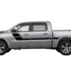 Retro style double center hash stripes graphics decals compatible with Dodge Ram