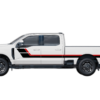 Retro Style Double Center Hash Stripes Graphics for Ford F250