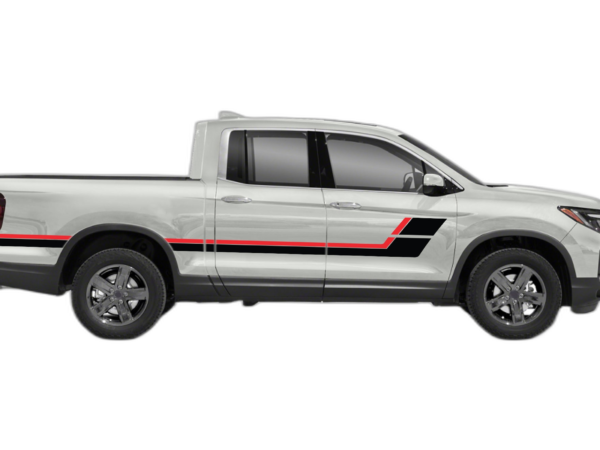Retro style double center hash stripes graphics decals compatible with Honda Ridgeline