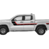 Retro style double center hash stripes graphics decals compatible with Nissan Frontier