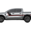 Retro-style Double Hash Stripes Decals and Graphics for Ford Ranger