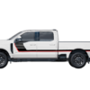 Retro-style double hash stripes graphics decals, compatible with Ford F250