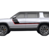 Retro-style Double Hash Stripes Graphics, for Rivian R1S