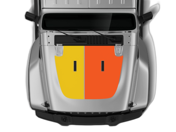 Retro Style Double Hood Graphics for Wrangler JL
