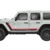 Retro style double stripes graphics decals compatible with Wrangler JL