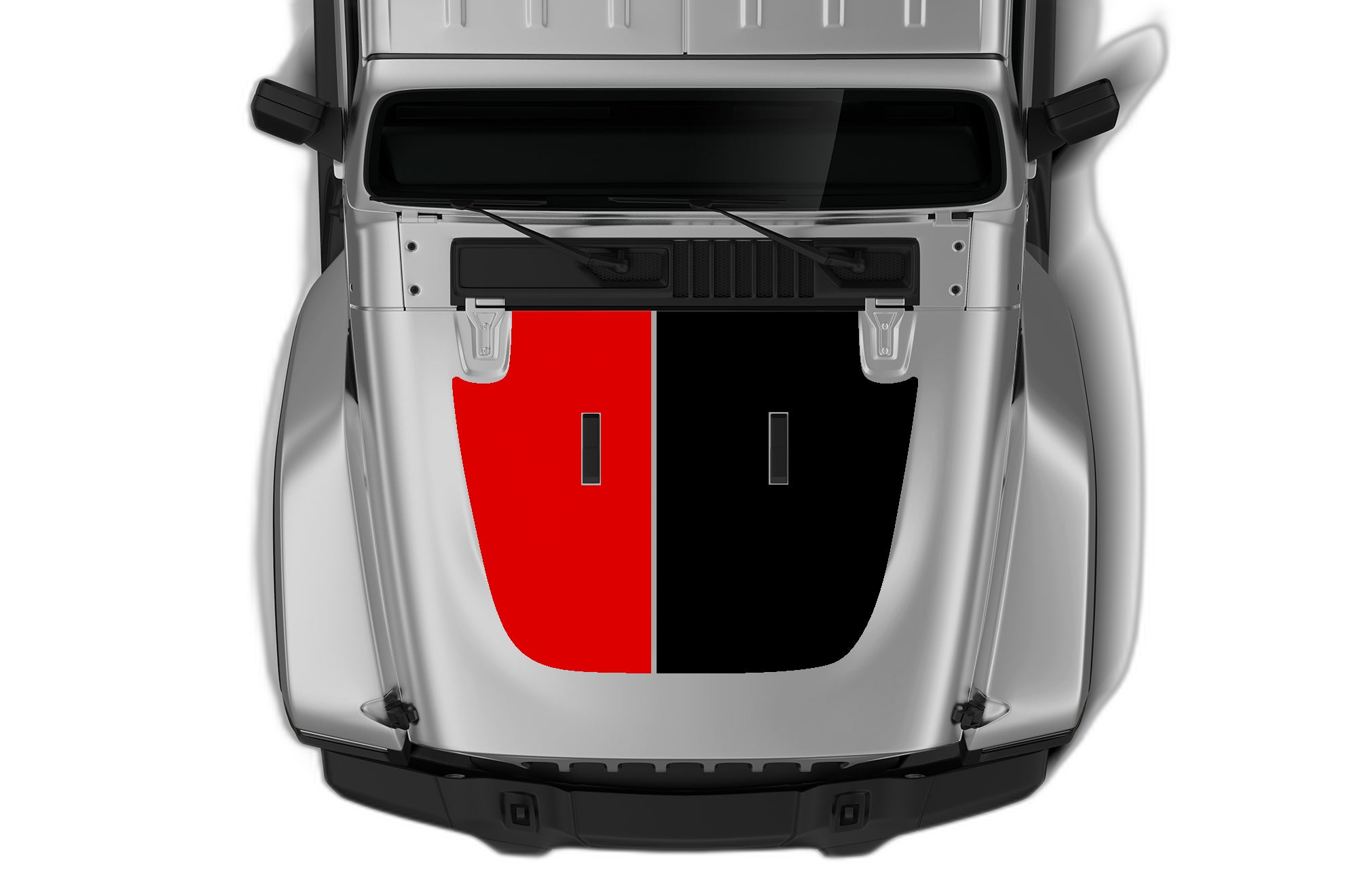 Retro Style Double Hood Graphics for Wrangler JL - Image 2