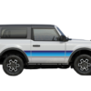Retro Themes Side Center Decals Graphics for Ford Bronco 2 Doors
