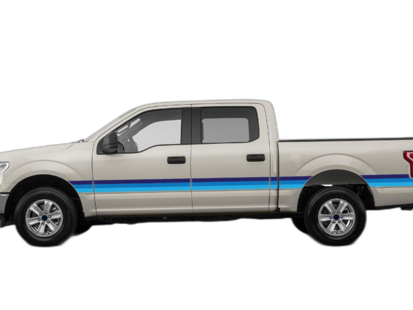 Retro Themes Side Center Decals Graphics for Ford F150 2015-2020
