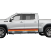Retro Themes Side Center Decals Graphics for GMC Sierra