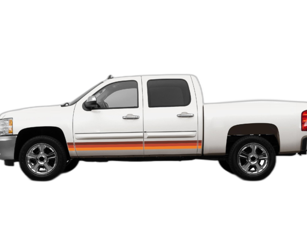 Retro Themes Side Center Graphics for Chevrolet Silverado 2007-2013