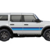 Retro themes side center graphics decals compatible with Ford Bronco
