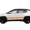 Retro themes side center graphics decals compatible with Jeep Compass 2018 - 2025
