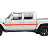 Retro themes side center graphics decals compatible with Jeep Gladiator JT
