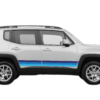 Retro themes side center graphics decals compatible with Jeep Renegade