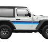 Retro themes side center graphics decals compatible with Jeep Wrangler JL 2 doors