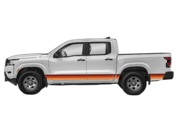 Retro themes side center graphics decals compatible with Nissan Frontier