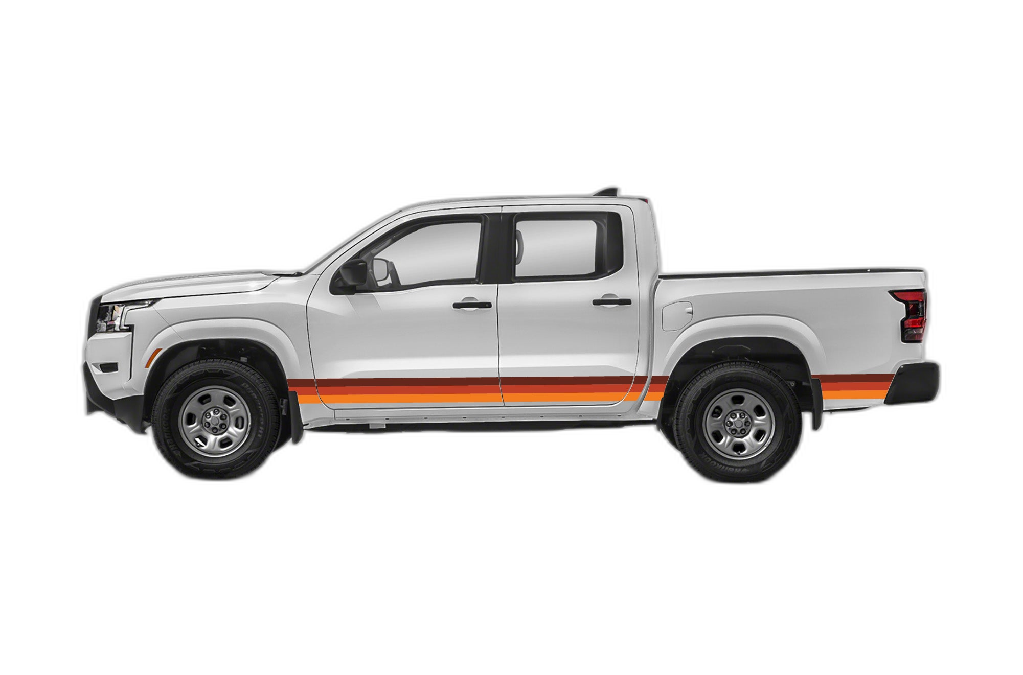 Retro themes side center graphics decals compatible with Nissan Frontier