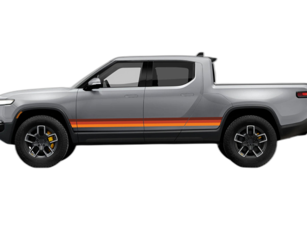 Retro Themes Side Center Graphics for Rivian R1T
