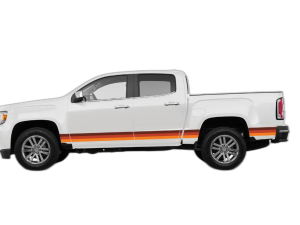 Retro Themes Side Decals Graphics for GMC Canyon 2015-2022