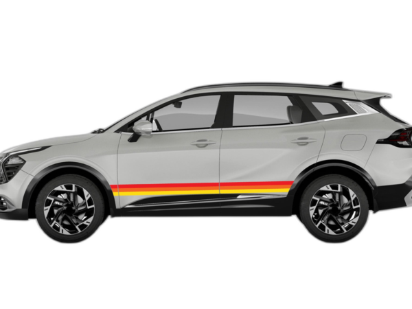 Retro themes side decals graphics compatible with Kia Sportage