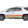 Retro themes side graphics decals compatible with Chevrolet Traverse 2018-2023