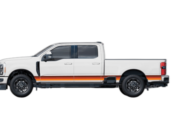 Retro themes side graphics decals compatible with Ford F250