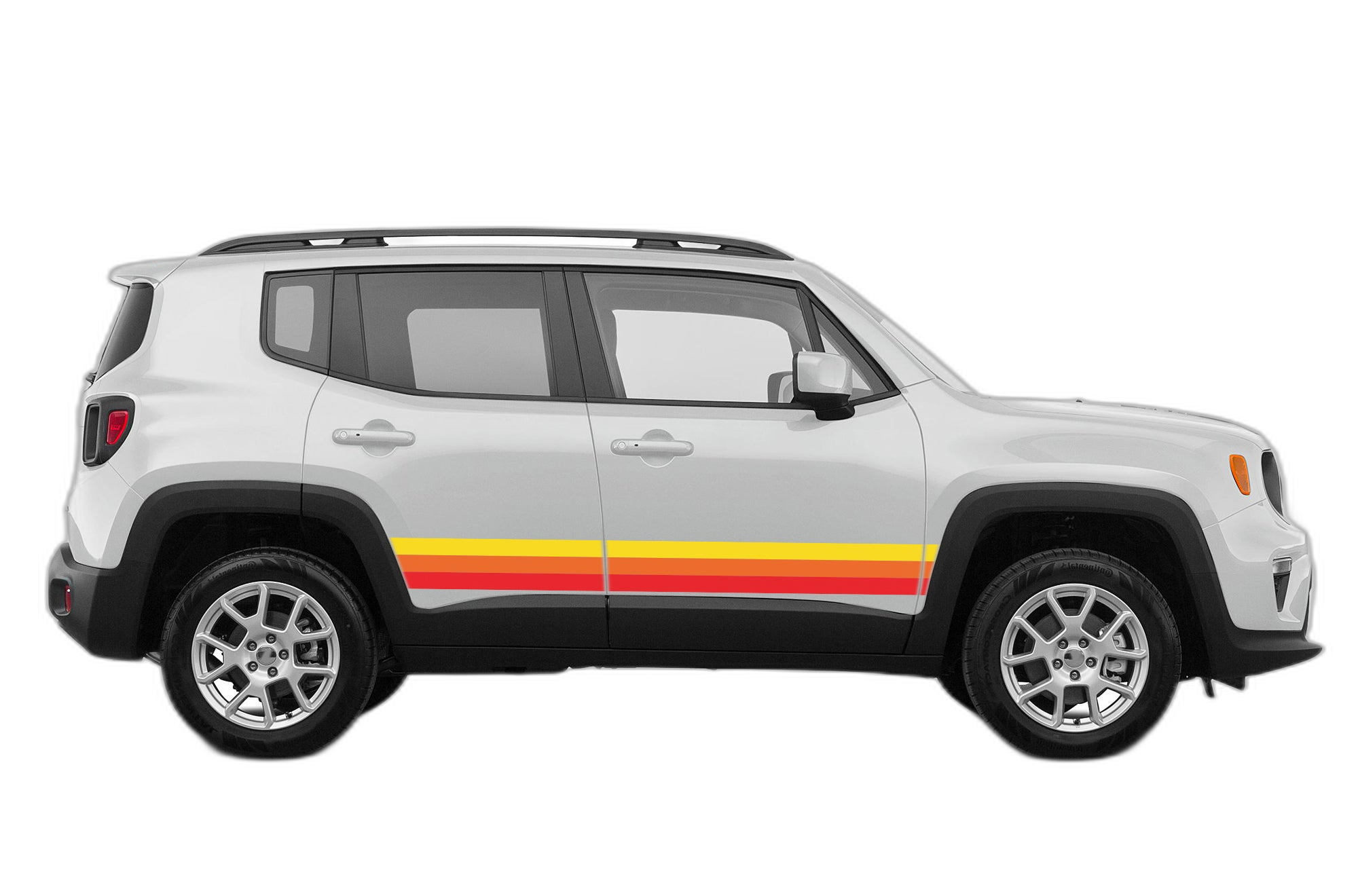 Retro themes side center graphics decals compatible with Jeep Renegade - Image 2